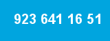 923 641 16 51 923 641 16 51